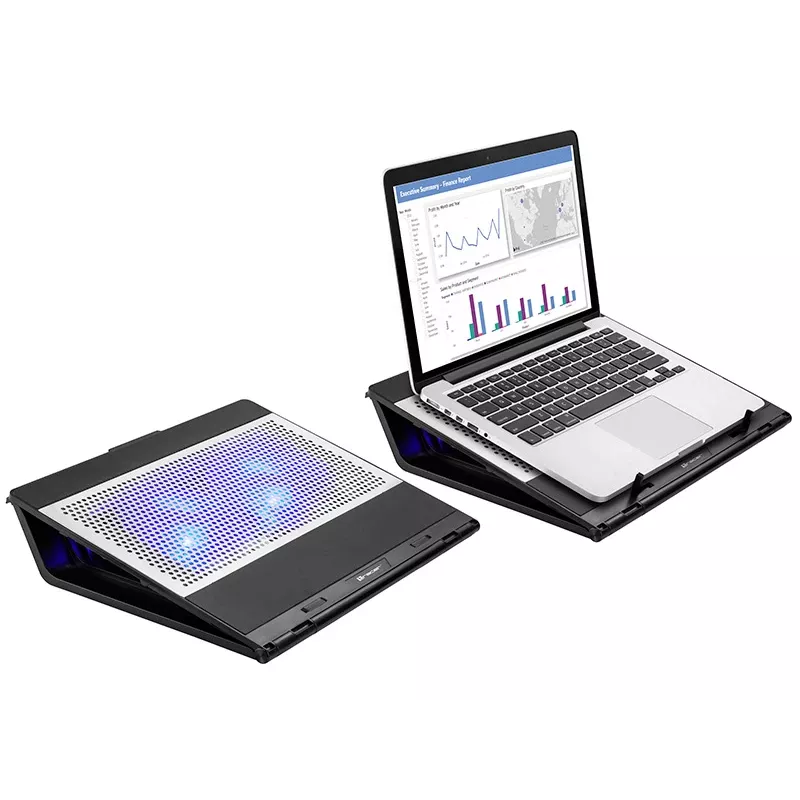 Tracer Officer 17 TRASTA46890 laptopkoeler, 17 inch (43,2 cm), 1100 tpm, USB-hub, blauwe LED