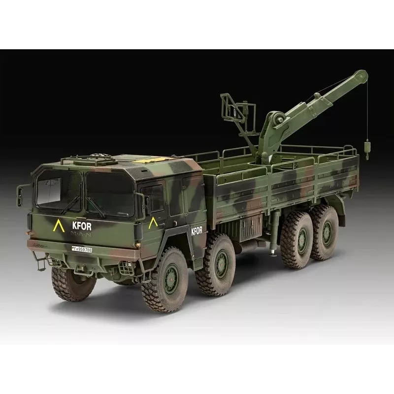 Kunststof modelbouwset REVELL Man 10T Milgl 8x8 vrachtwagen schaal 1/35