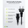Goobay IEC-kabel 5 m zwart netstekker type F IEC C13 H05VV-F3G