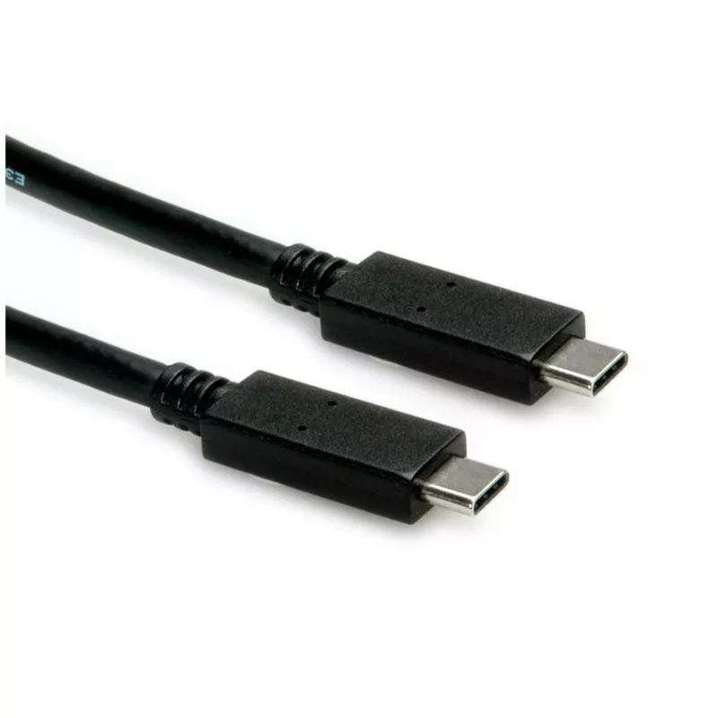 USB-kabel ROLINE 11.02.9056 0,5 m USB 3.2 Gen 2 10 Gbit/s USB C zwart