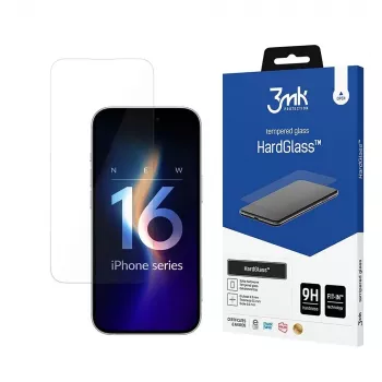 3MK HardGlass Clear displayschermfolie Apple iPhone 16 Pro stootvast krasvast