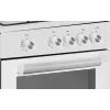 Simfer fornuis 4401SGRBB kookplaattype gas oventype gas wit breedte 50 cm 49 L diepte 55 cm