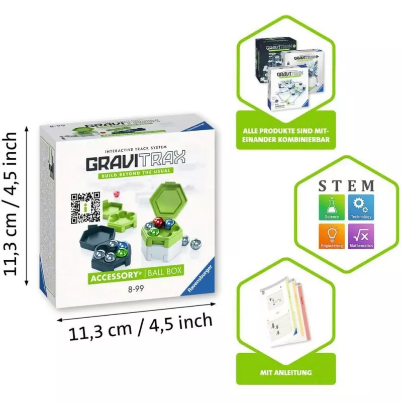 Accessoire-speelgoed Ravensburger GraviTrax kogelbox meerkleurig