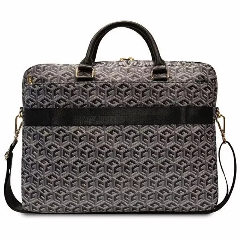 Guess GCube Stripes Tas voor 16 inch laptop Zwart - GUCB15HGCFSEK