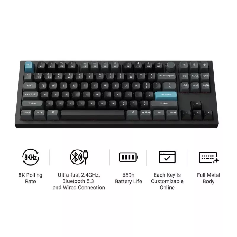 Toetsenbord Wrl Q3 ULTRA/zwart Q3U-M3 Keychron