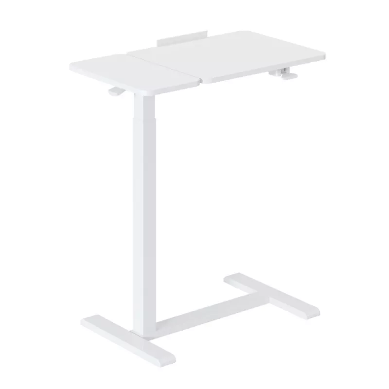 Maclean mobiele bureau-/laptopstandaard, wit, hoogteverstelling 76-109 cm, max. 30 kg, MC-120 W