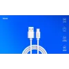 USB 2.0-kabel SAVIO CL-168, USB A (stekker) naar USB C (stekker), 3 m, wit