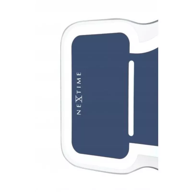 NeXtime klok 5185bl Mini Thumbs Up, 20,5x21, wand, blauw/zilver