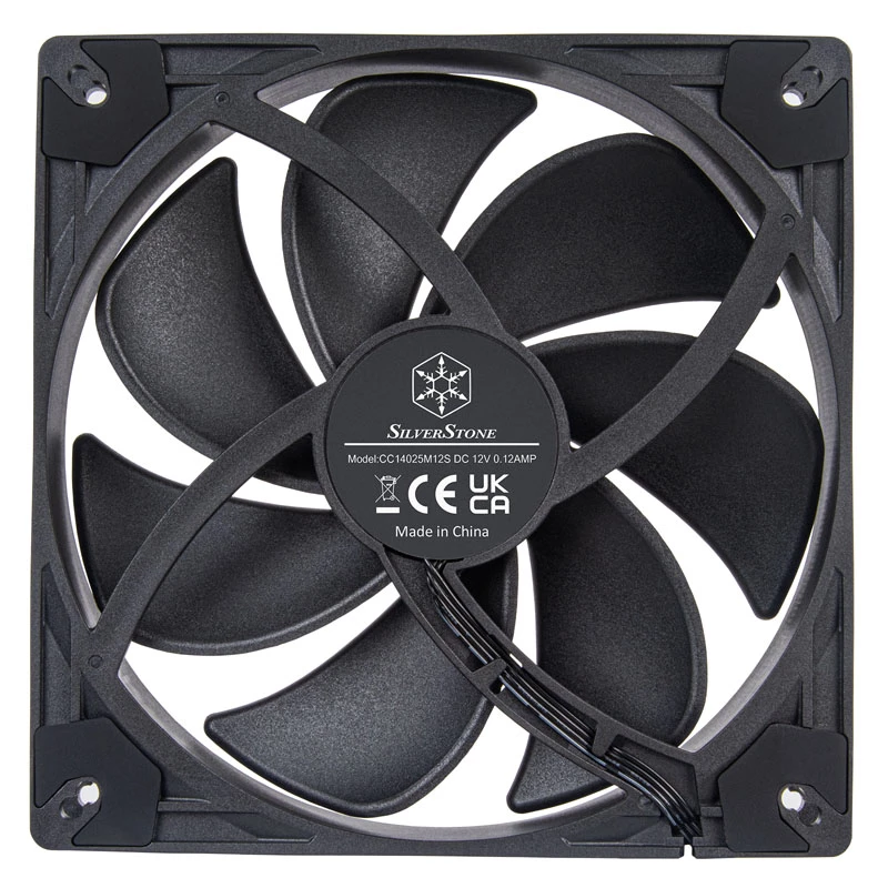 SilverStone VISTA SST-VS140B 140-mm-PWM-behuizingsventilator - zwart
