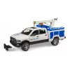 Auto Dodge RAM 2500 Service met zwaailicht en kraan BRUDER 02509