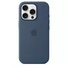 Siliconen case met MagSafe voor iPhone 16 Pro - denim