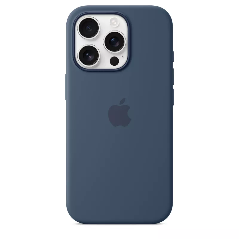 Siliconen case met MagSafe voor iPhone 16 Pro - denim