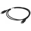 USB 2.0 USB-C-naar-USB-C-kabel LANBERG CA-CMCM-10CU-0010-BK 1 m, zwart, 480 Mbit/s, vergulde contacten