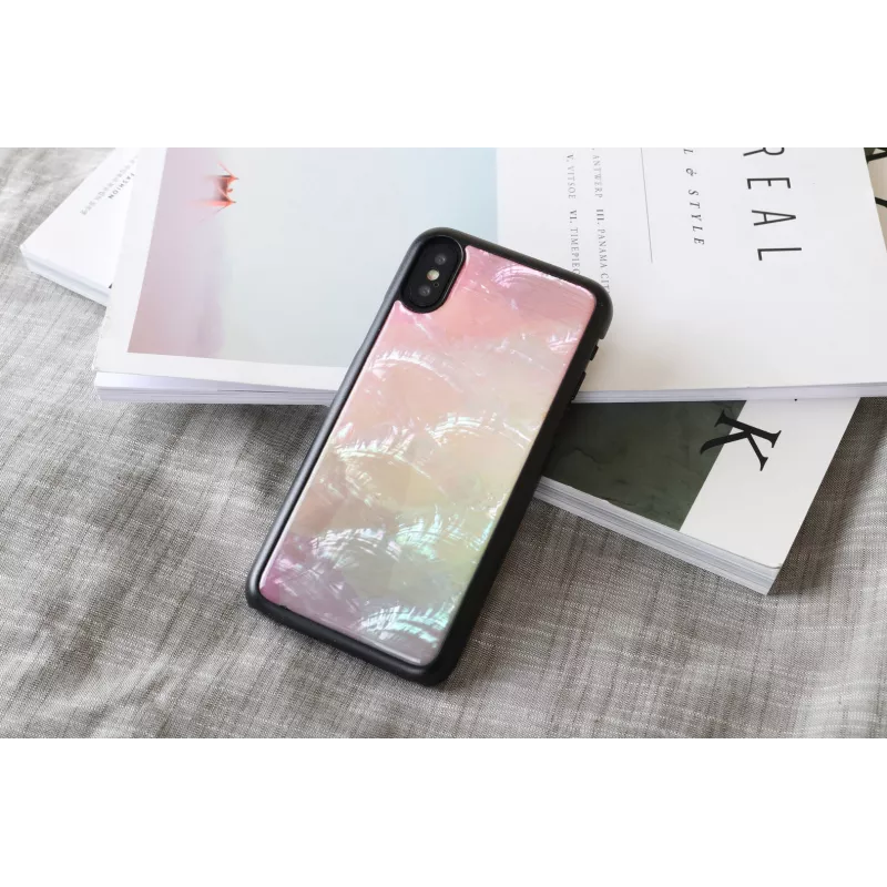 iKins Water Flower hoesje voor iPhone XS/X, zwart, K1690J