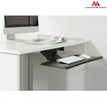 Maclean MC-757 toetsenbord- en muisplateau voor bureau, 67 cm oppervlak