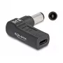 DeLOCK adapter USB Type-C bus naar Dell 7,4 x 5,0 mm stekker 90° haaks