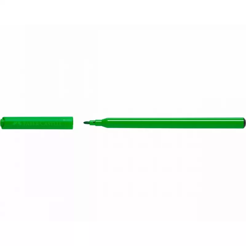 Viltstift Faber-Castell 554201 12 kleuren ronde punt veelkleurig