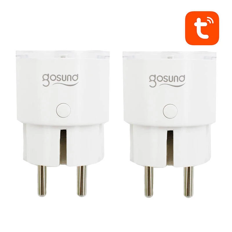 Smart stopcontact WiFi Gosund SP111 3680W 16A, Tuya 2-pack