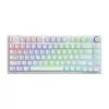 SAVIO PHENIX WHITE draadloos mechanisch toetsenbord, Gateron Red Pro, ABS