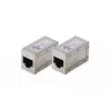 Digitus CAT 6 modulaire koppeling, afgeschermd, 2 stuks, RJ-45, goudcontacten, zilver
