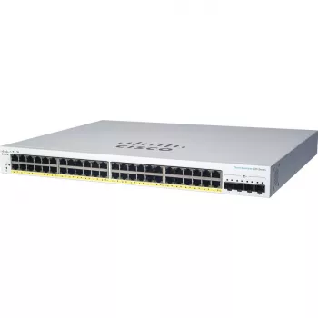 Managed L2 Gigabit PoE-switch Cisco CBS220-24P-4X — 24x 10/100/1000 RJ-45, 4x SFP+, 128 Gbit/s, 8192 MAC