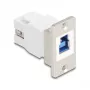 Keystone-module DELOCK 67337 paneelmontage USB Type-B naar USB Type-A 5 Gbit/s, zilver/wit
