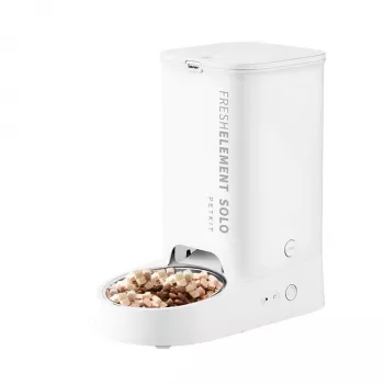 Automatische voerbak PETKIT D4 Solo Wit – ABS-behuizing, universeel voor honden en katten