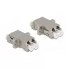 Optische vezelkoppeling DeLOCK LC Duplex female naar LC Duplex female singlemode metaal