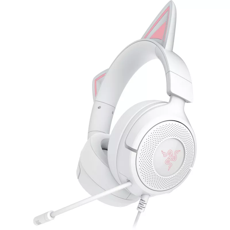 Headset Razer Kraken Kitty V3 X — gaming-headset met RGB-verlichting, licht ontwerp, ingebouwde microfoon