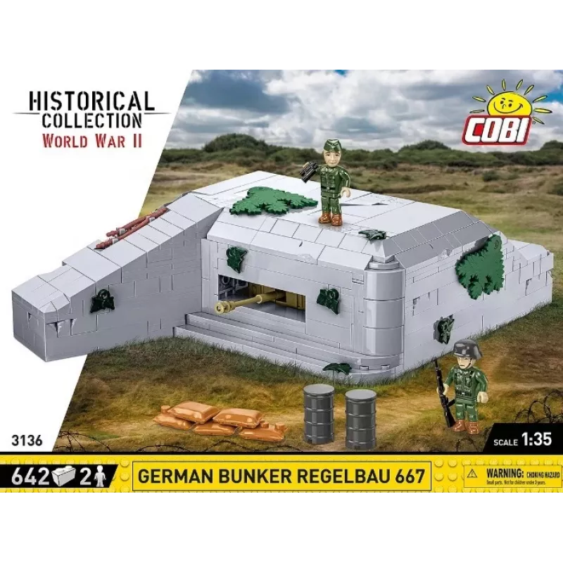 Bouwset Cobi Duitse bunker Regelbau 667/642 model COBI-3136 – gedetailleerde bouwsteenset