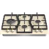 Gorenje GW6D42CLI kookplaat beige inbouw 60 cm gas 4 zone(n)