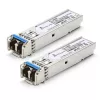 Extralink SFP 1.25G module 2-pack, 1.25Gbps, LC/UPC, 1310nm, 20km, singlemode, DOM