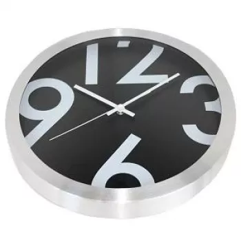 NXT klok 13803 Big Numbers, Ø35 cm, wand, zwart