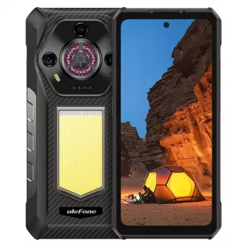 Rugged smartphone UleFone Armor 30 4G met Helio, 12 GB RAM, 512 GB opslag, zwart, energieklasse A