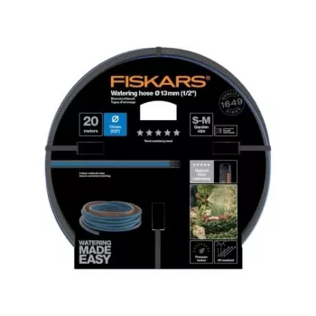 Tuinslang Fiskars 1027107 20 m bovengronds blauw grijs