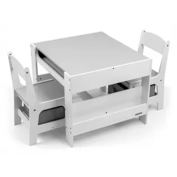 Kindermeubelset Milly Mally Sven White – model 5488, witte uitvoering