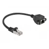 Netwerk-verlengkabel DeLOCK Cat.6A 25 cm zwart
