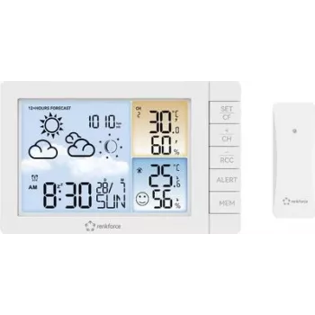 Renkforce digitaal weerstation wit (RF-4883634)