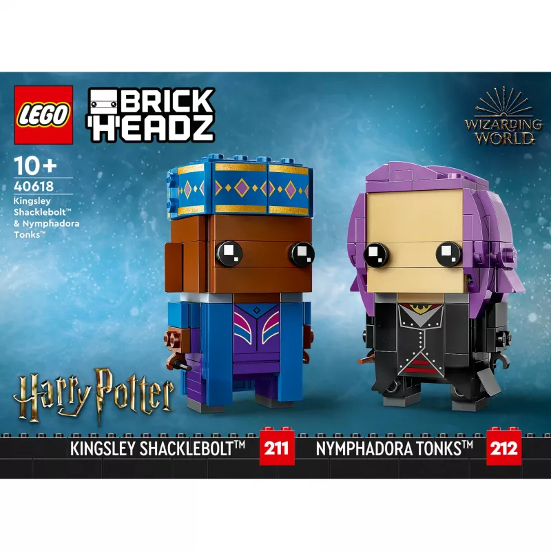 Lego Brickheadz Harry Potter 40618 Kingsley Shacklebolt en Nymphadora Tonks