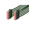 DIGITUS CAT 6 S/FTP patchkabelset DK-1644-010-G-10, 1 m, groen, 10 stuks