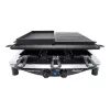 Steba RC 4 Plus Deluxe Chrome raclettegrill, roestvrij staal/zwart