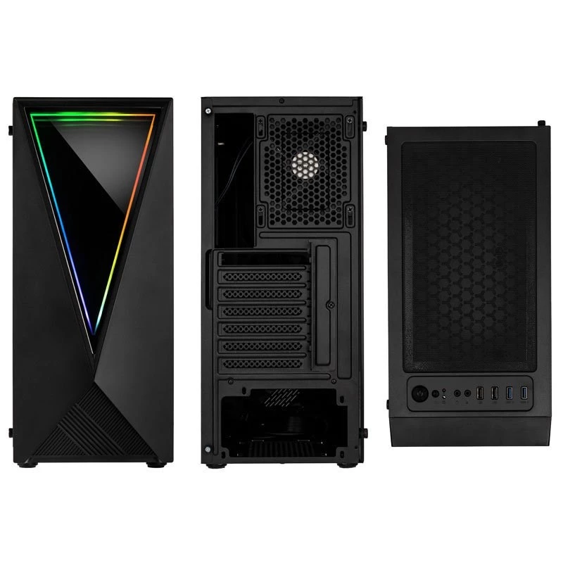 Kolink VOID RGB pc-behuizing (tower), zwart, met venster, led-ventilator, stoffilter