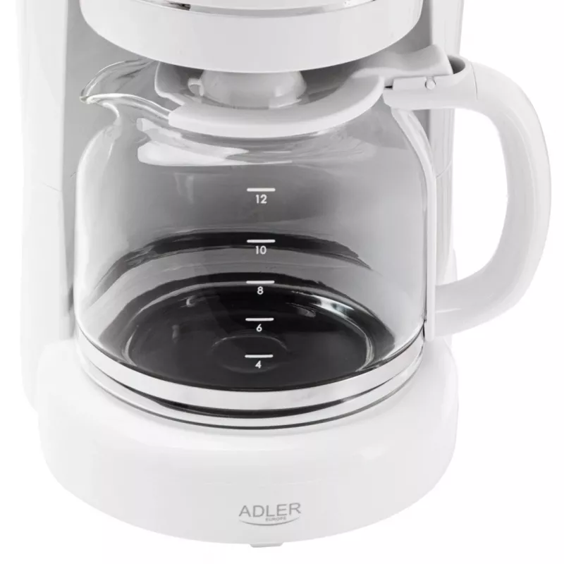 Adler AD 4383w filterkoffiezetapparaat voor gemalen koffie 1,5 L wit