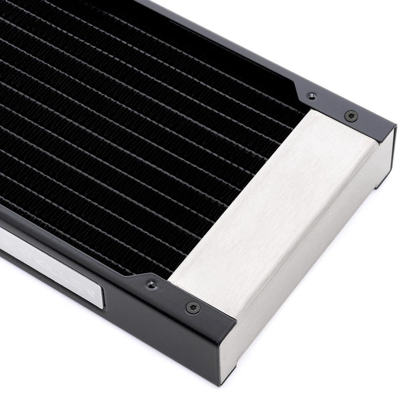 Radiatorblok Watercool 24101 – messing/koper/rvs, 278×120×30 mm, zwart
