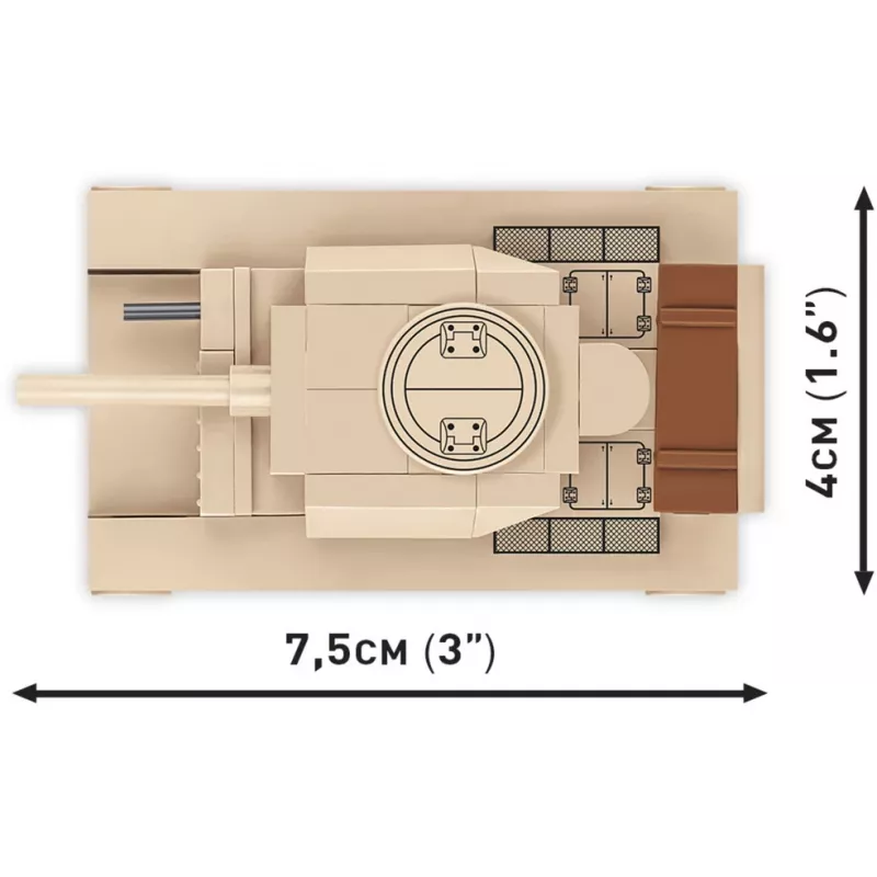 Bouwset Cobi Panzer III Ausf.L — 103 onderdelen, aanbevolen leeftijd 6+, beige