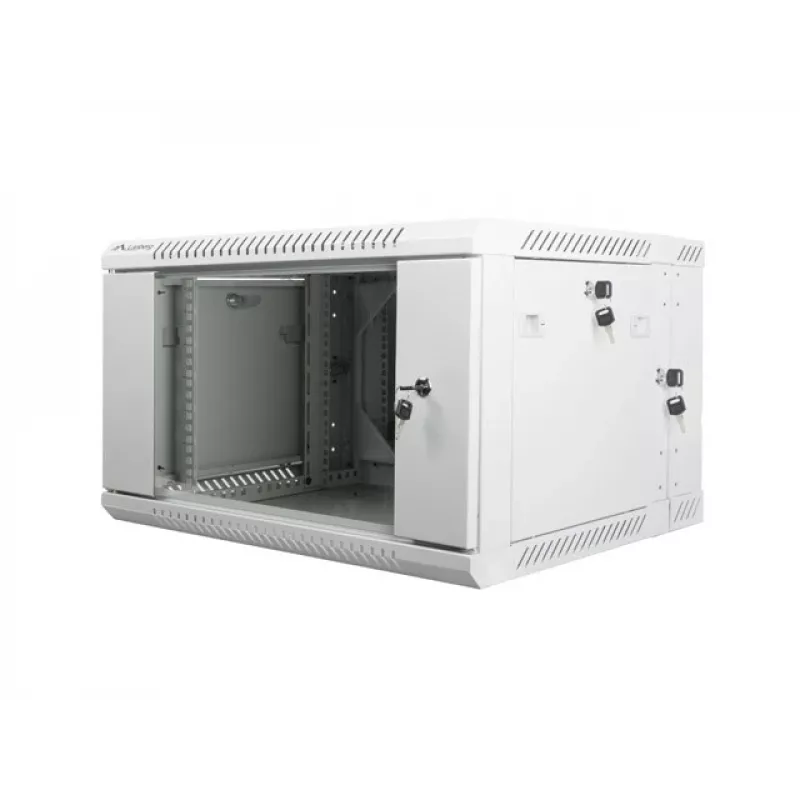 Lanberg WF02-6606-10S Rackkast 6U wandmontage-rack grijs