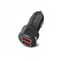 Auto-oplader ESPERANZA EZ110 zwart – 12–24 V ingang, 2× USB-A 2,1 A, Quick Charge 3.0, 36 W
