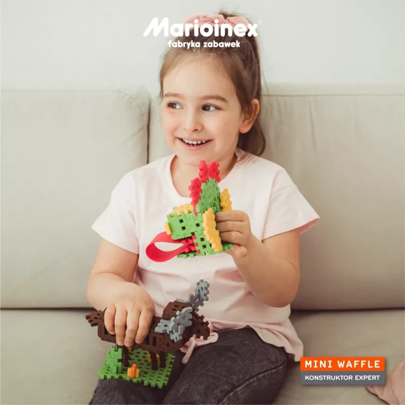 Marioinex Mini Waffle bouwblokken Constructor Expert, 501 stuks