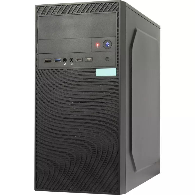 Computerbehuizing Inter-Tech Case Micro IT-6516 Ripple zwart