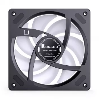120mm PWM ARGB behuizingsventilator Jonsbo ZB-120 Reverse Blade, zwart